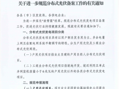 株洲市發展和改革委員會 關于進一步規范分布式光伏備案工作的有關通知