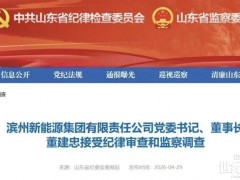 突發！山東某新能源國企黨委書記、董事長被查！